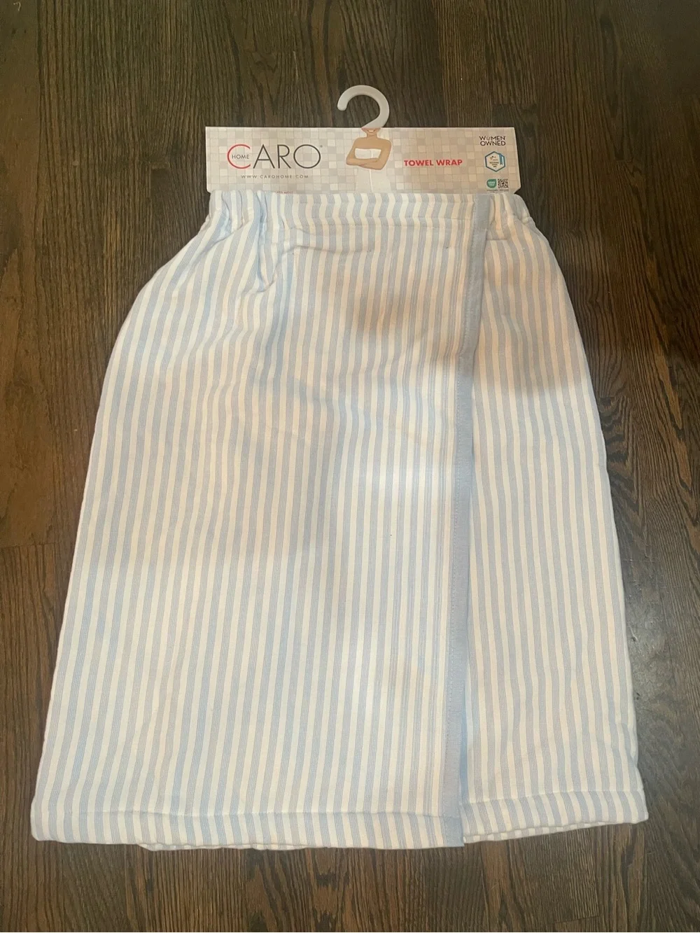 CARO spa towel wrap - velcro closure absorbent and soft 100% Cotton - Brand new